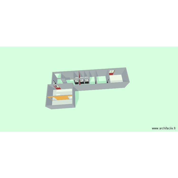 WATELET  PROGET  FIN. Plan de 7 pièces et 32 m2