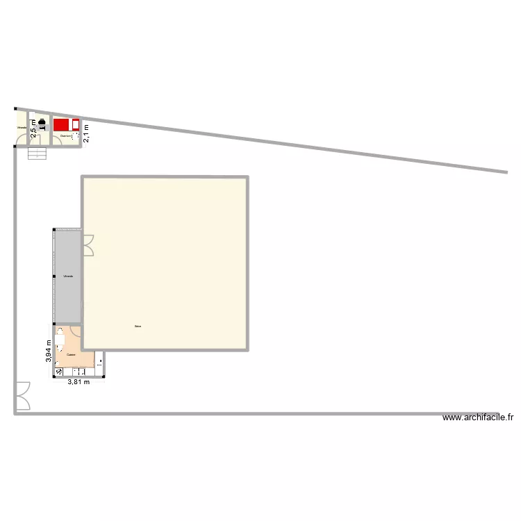 OMNISPORT. Plan de 6  et 183 m²