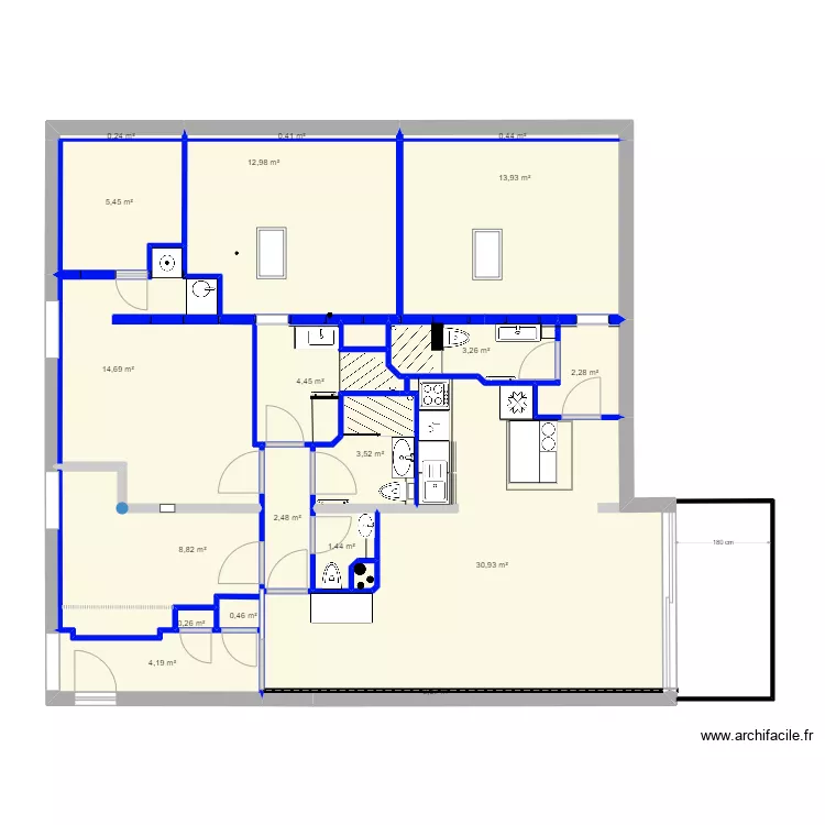 plan du 02 avril 2025 sans mobilier. Plan de 