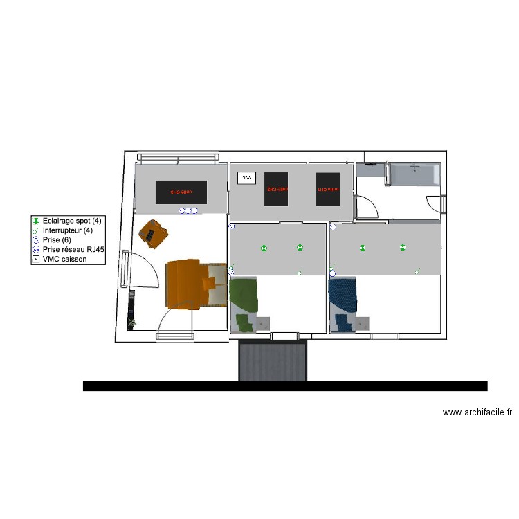 COMBLE ELEC. Plan de 0 pièce et 0 m2