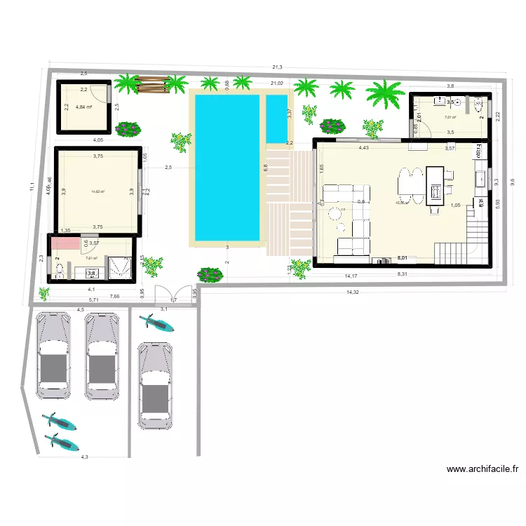 Villa 2 - Lantai 1 - POOPantai 2.25x1.30 - ZerodownOK. Plan de 