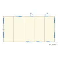 LOT DE 5 - 7m - ALGECO