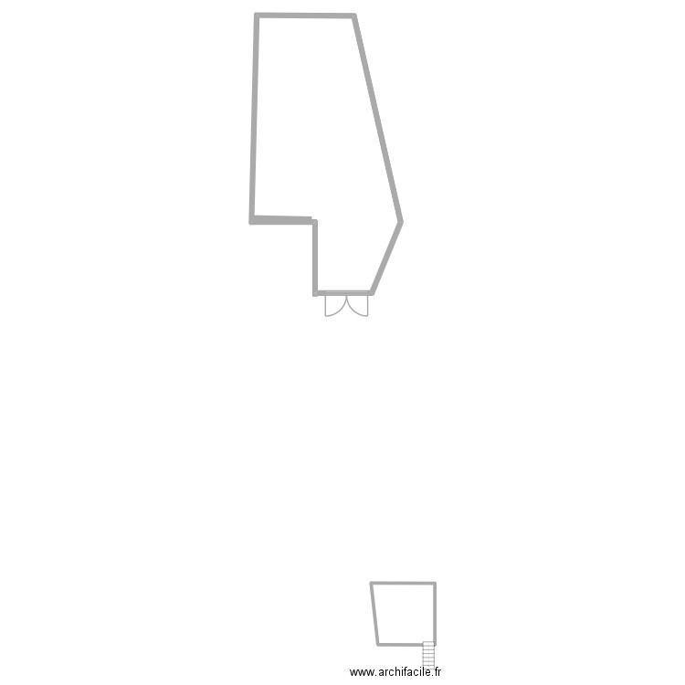 MAGASIN DE PEINTURE - TETOUAN. Plan de 2 pièces et 136 m2