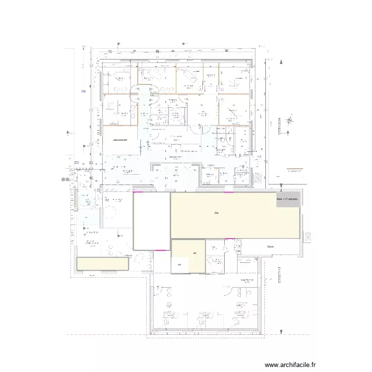 CABINET DENTAIRE commun. Plan de 4 Pièces et 280 m²