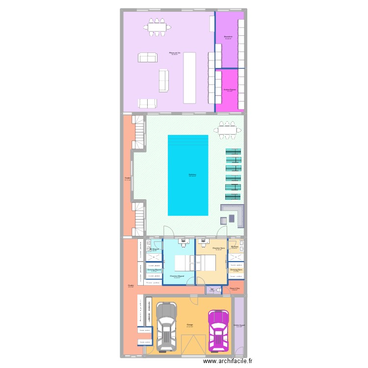 LOFT CONDORCET RDC. Plan de 16 pièces et 389 m2