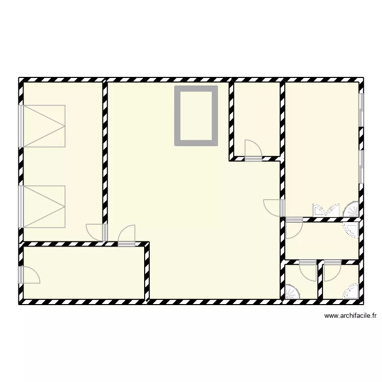 Plan. Plan de 9 Pièces et 162 m²