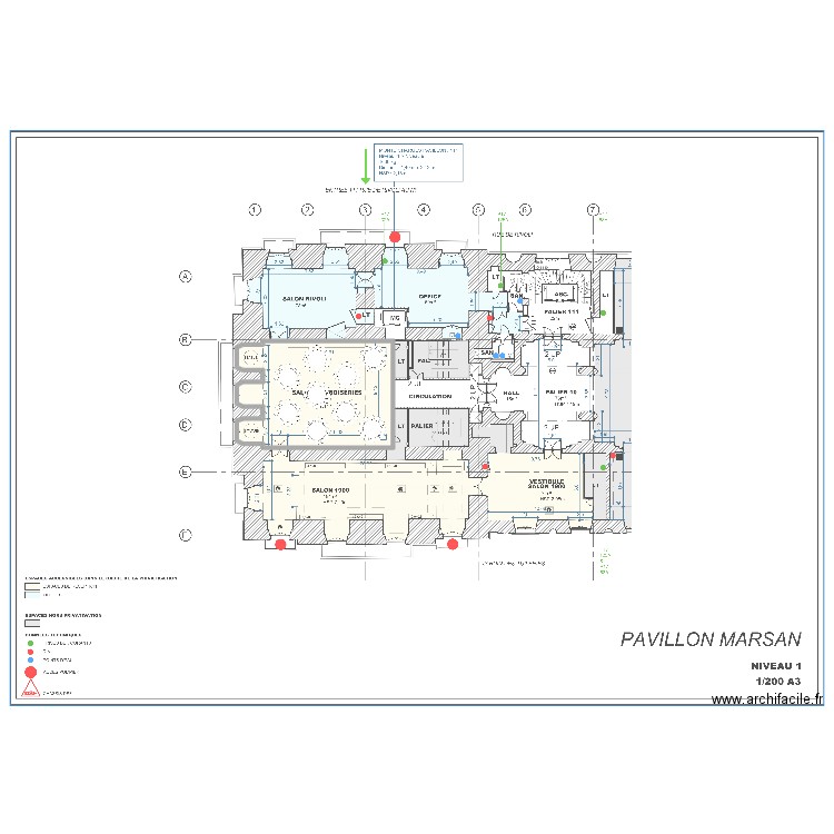 pLAN ARTS D2CO. Plan de 1 pièce et 144 m2
