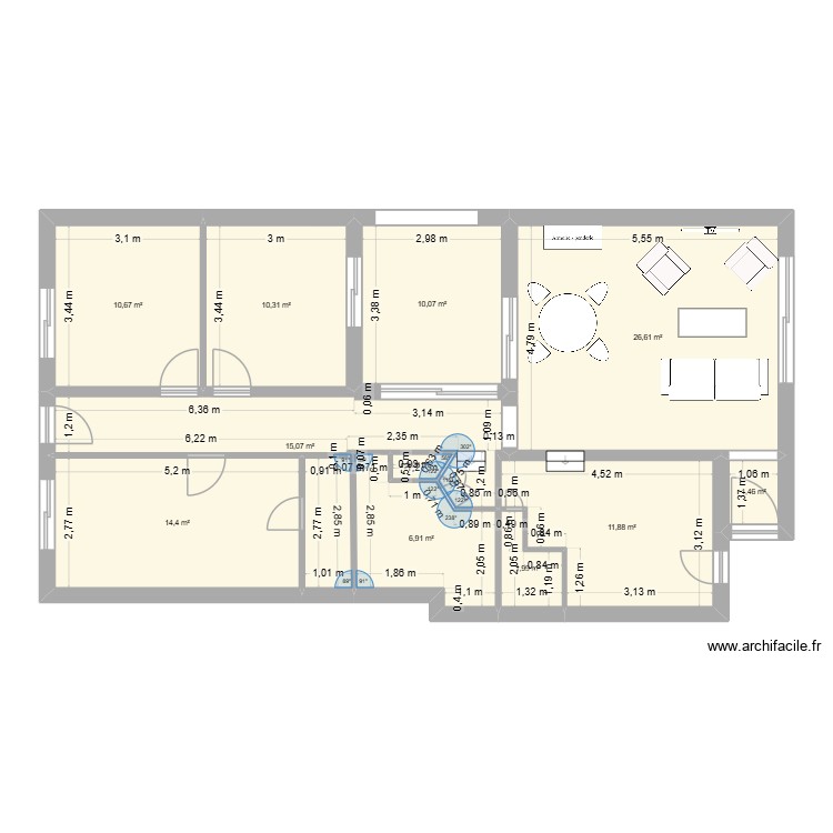 Demolin RdC. Plan de 0 pièce et 0 m2