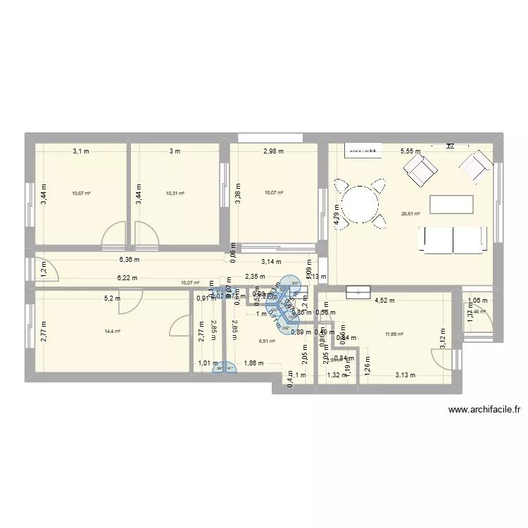 Demolin RdC. Plan de 