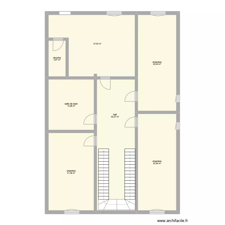 kassam etage. Plan de 7 Pièces et 142 m²
