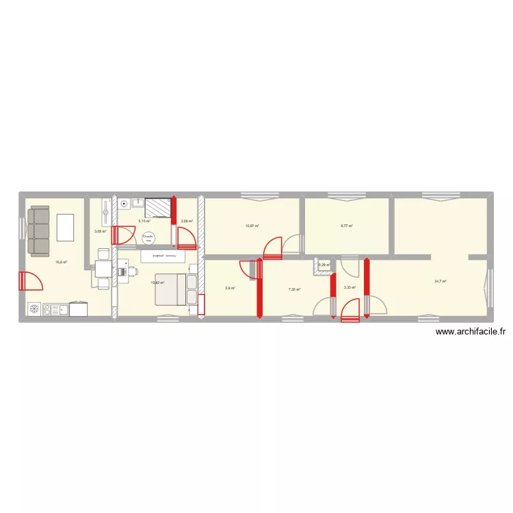 potiers. Plan de 12 Pièces et 100 m² potiers. Plan de 12 Pièces et 100 m²