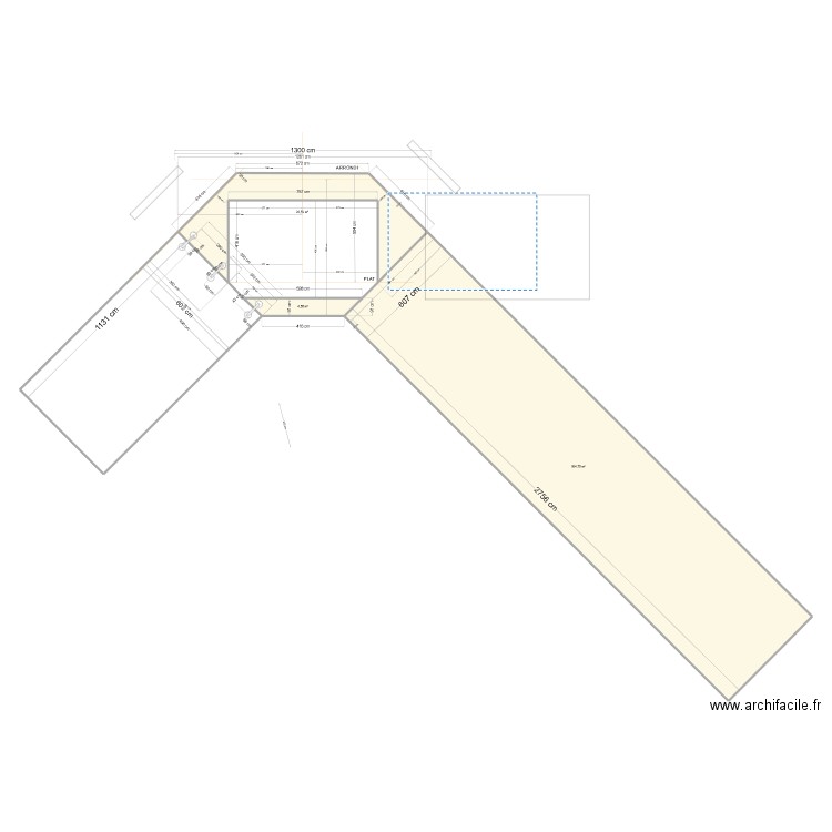 plan travail. Plan de 3 pièces et 192 m2