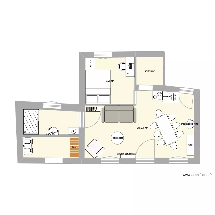 Plan 3. Plan de 4 et 38 m² Plan 3. Plan de 4 et 38 m²