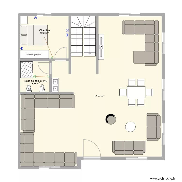 MAISON TAMES. Plan de 3 Pièces et 96 m² MAISON TAMES. Plan de 3 Pièces et 96 m²