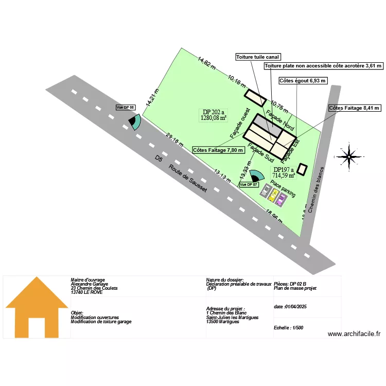 plan masse st julien projet. Plan de 