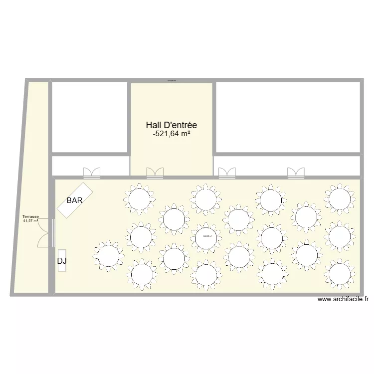 ESN plan 1 d&icirc;ner 220pax. Plan de 