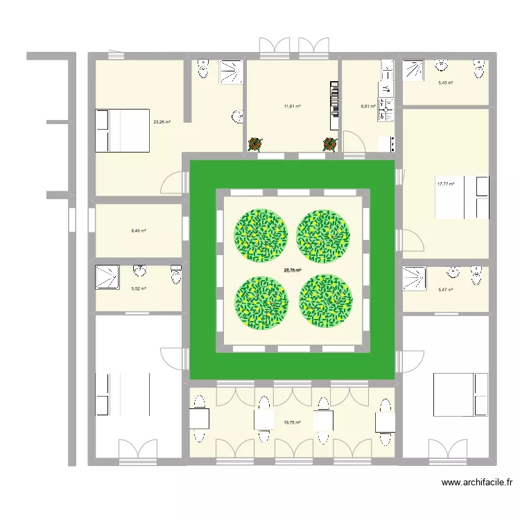 projet kasbah2. Plan de 