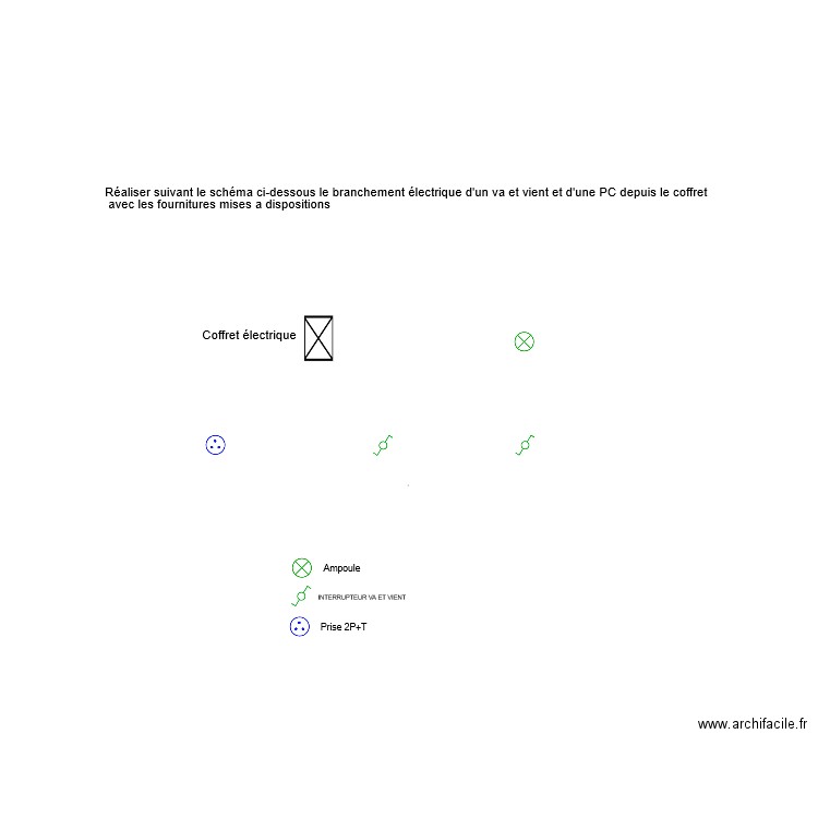 PLAN CONCOURS ELECTRICITE. Plan de 0 pièce et 0 m2