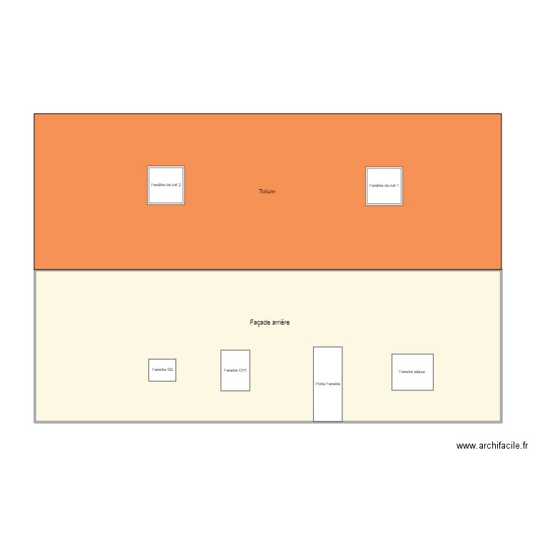 Fenetres de toit . Plan de 0 pièce et 0 m2