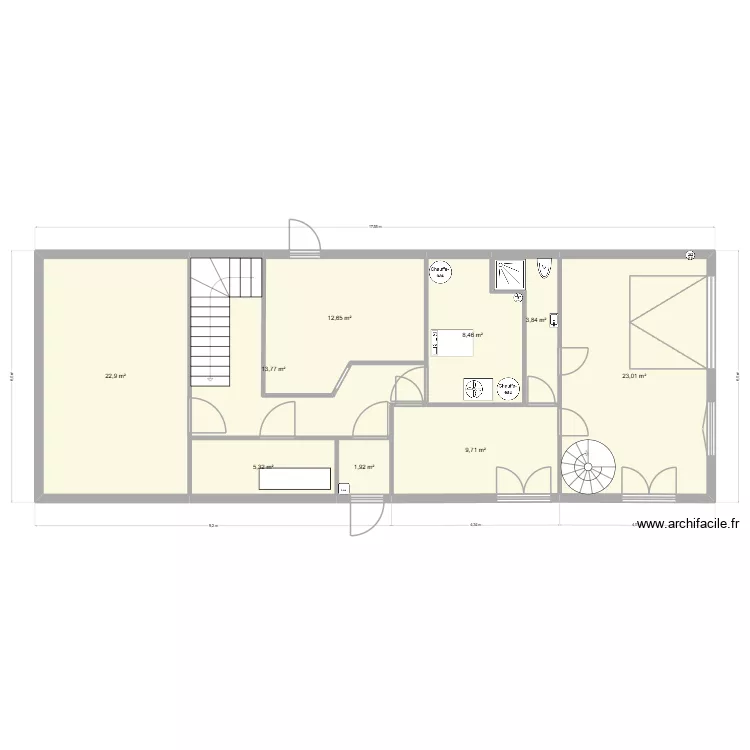 Plan sous sol kerhervy. Plan de 9 et 102 m² Plan sous sol kerhervy. Plan de 9 et 102 m²