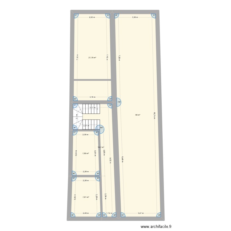 Laveu. Plan de 5 pièces et 108 m2
