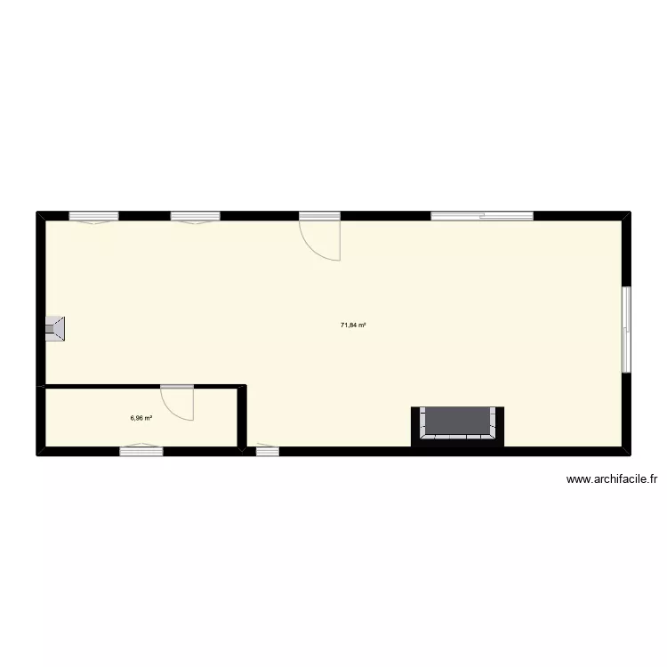 RDC maison Alex Falguières. Plan de RDC maison Alex Falguières. Plan de
