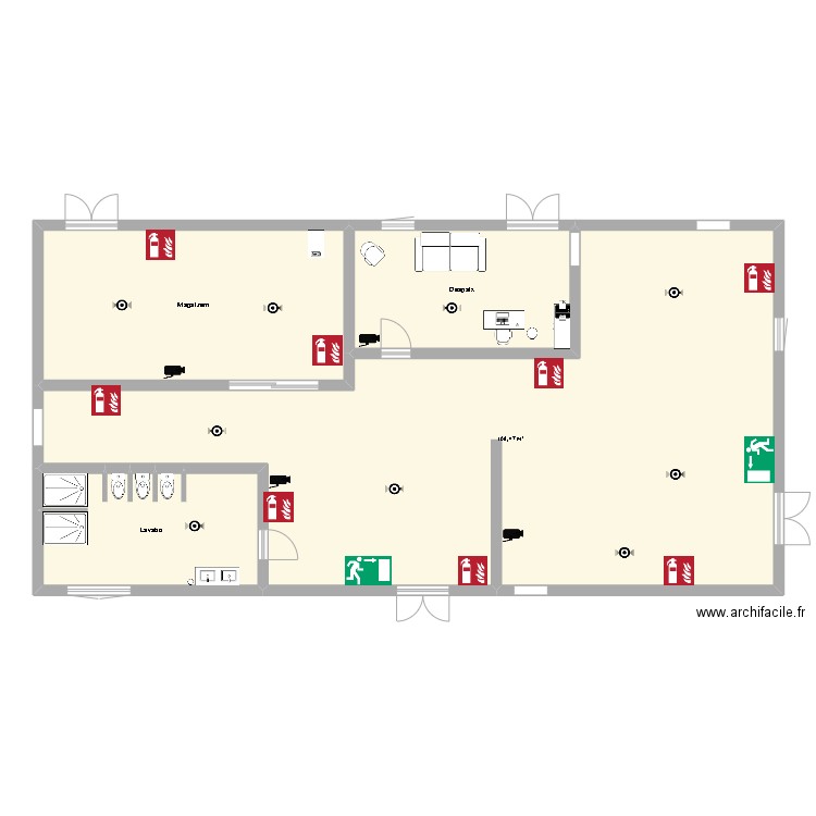 Gym de FOL. Plan de 0 pièce et 0 m2