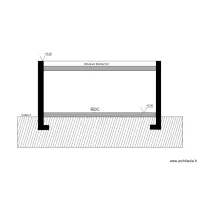 plan maison coup&eacute;e