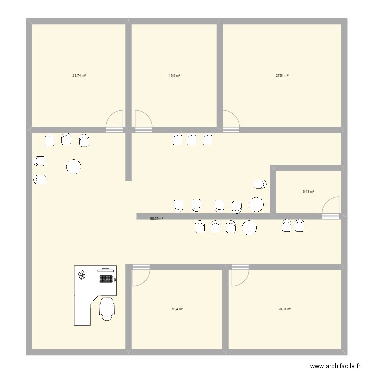 PLAN CABINET. Plan de 0 pièce et 0 m2