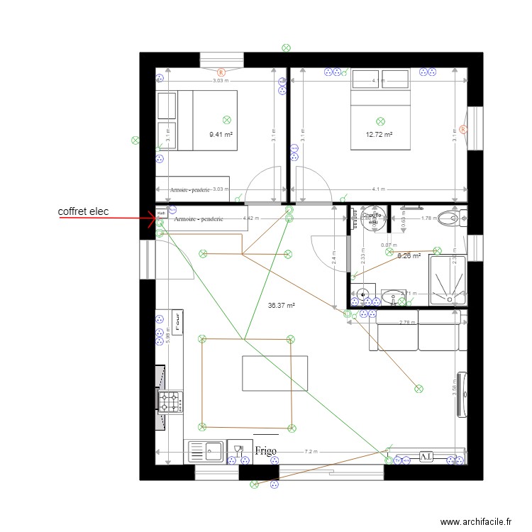 construction en bas 4. elec. Plan de 0 pièce et 0 m2