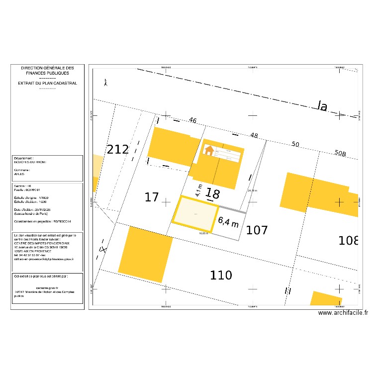 SCI. Plan de 1 pièce et 53 m2