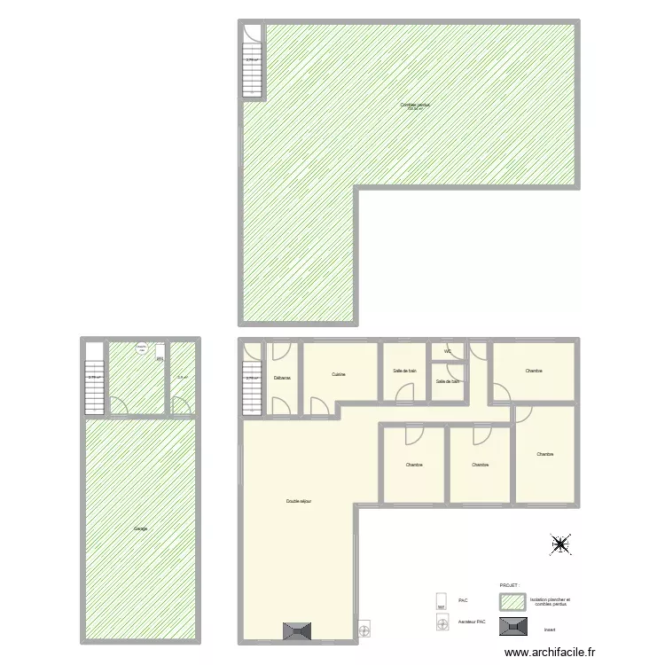 FREGANS projet. Plan de 18 Pièces et 333 m²