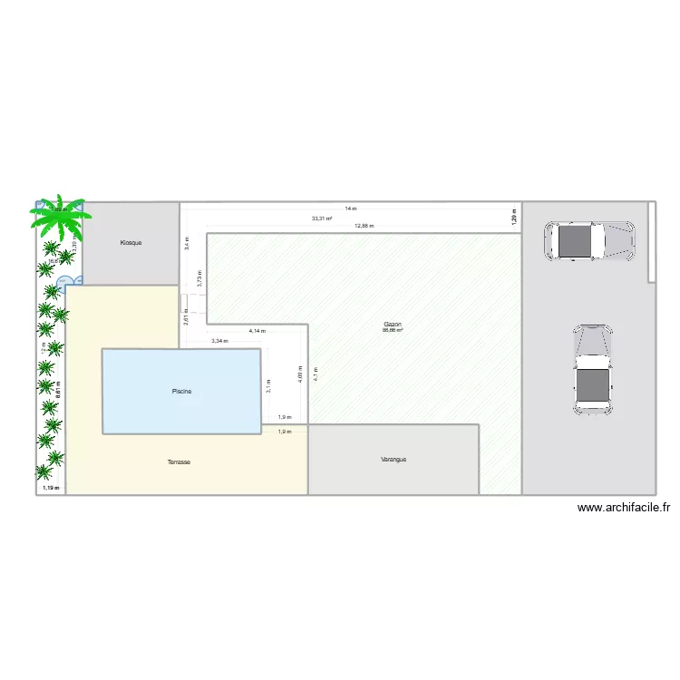 Pons4. Plan de 9 et 303 m² Pons4. Plan de 9 et 303 m²