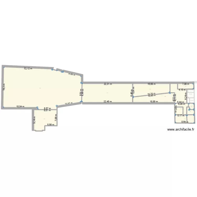 project usine logements. Plan de 191 Pièces et 13931 m²