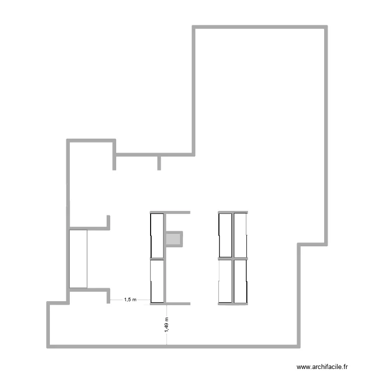 AMENAGEMENT BUREAUX SPL ETAGE 2. Plan de 1 et 0 m² AMENAGEMENT BUREAUX SPL ETAGE 2. Plan de 1 et 0 m²