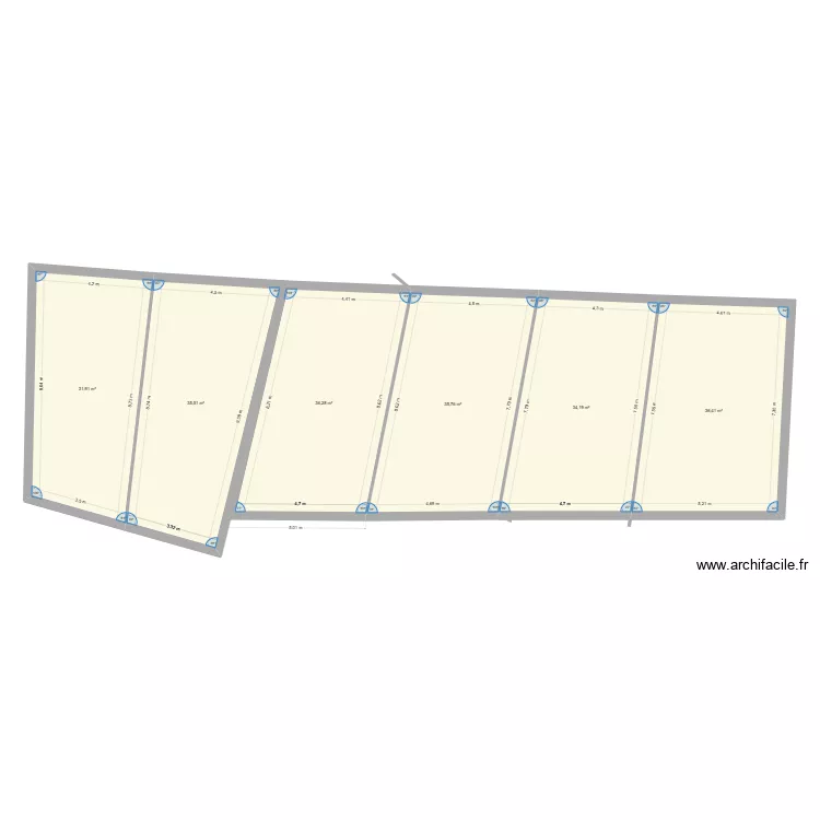 asni&egrave;re. Plan de 