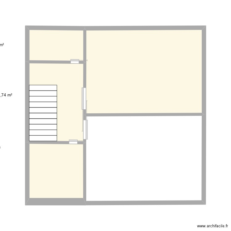 steeve. Plan de 4 pièces et 25 m2