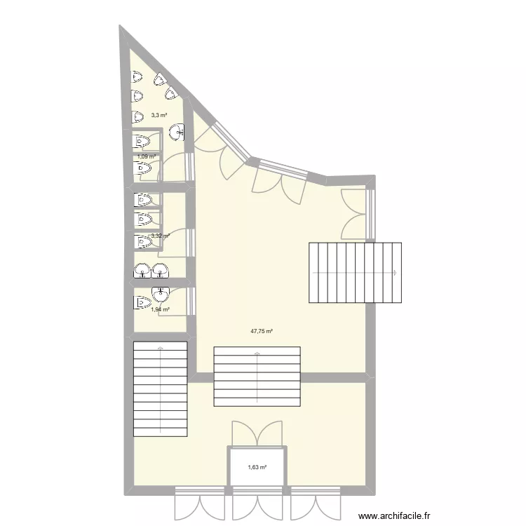 hall GK vide. Plan de 6 et 59 m² hall GK vide. Plan de 6 et 59 m²