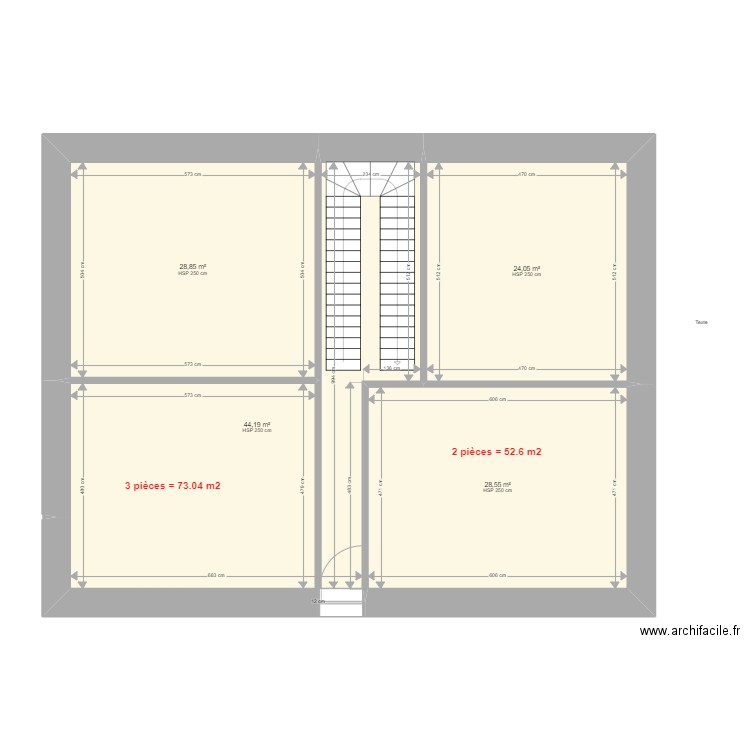 Dufourstrasse 109. Plan de 4 pièces et 126 m2