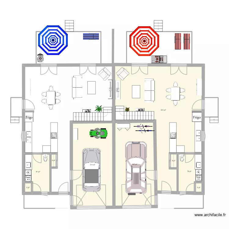 FG-41A. Plan de 9  et 134 m²