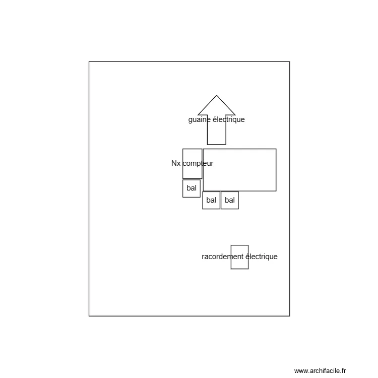 mur 3 rempart st thiebault. Plan de 