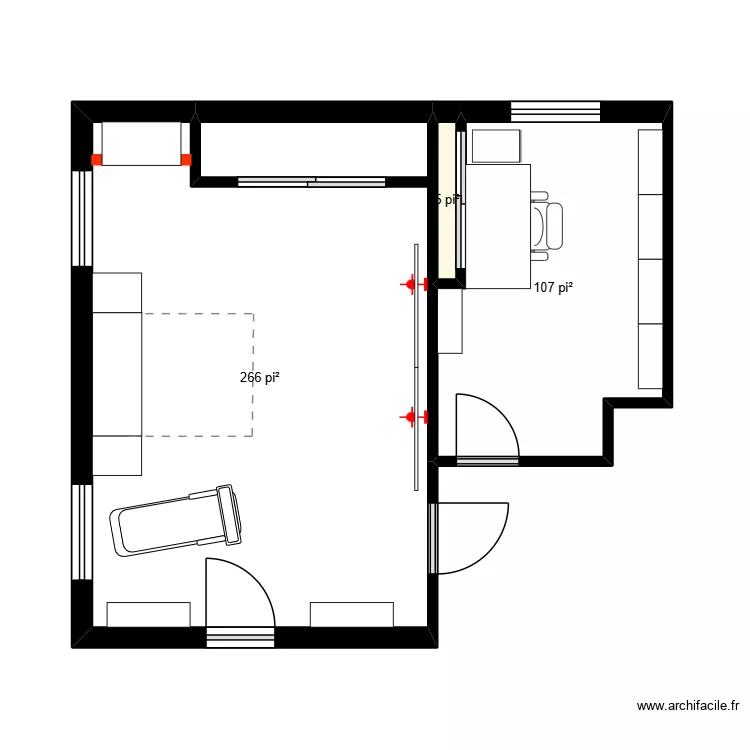 sous-sol Chow 1. Plan de 3 et 35 m² sous-sol Chow 1. Plan de 3 et 35 m²