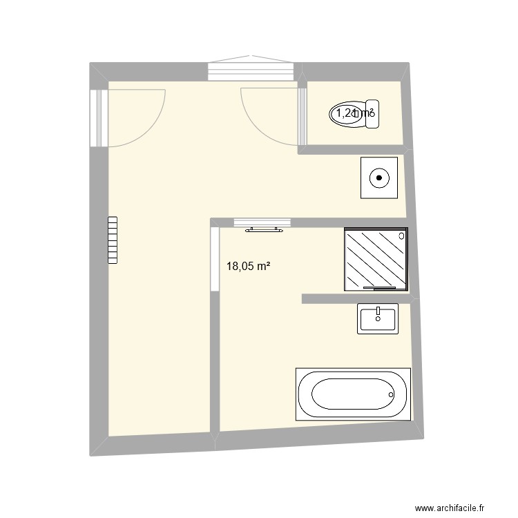 SdB3. Plan de 0 pièce et 0 m2