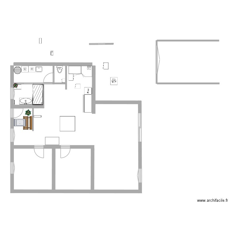 Plan Maison intérieur. Plan de 0 pièce et 0 m2