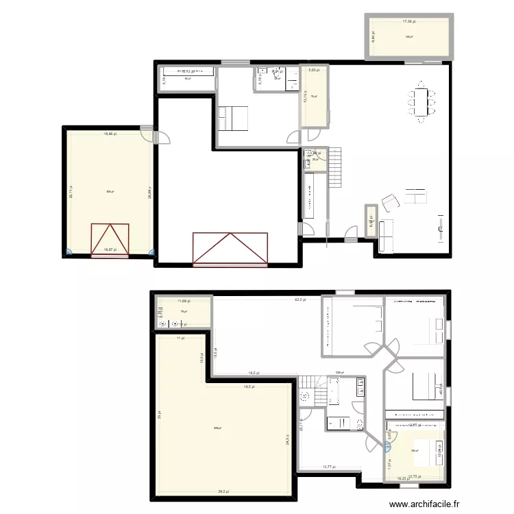maison fred et cyn. Plan de 