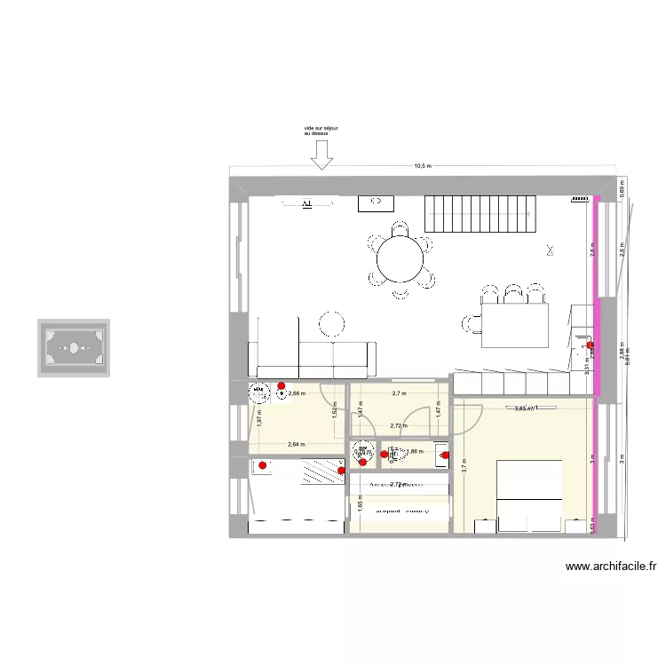 NOUVEAU ETAGE GRAND DUPLEX MODELE 2 bisJK. Plan de 6 et 30 m² NOUVEAU ETAGE GRAND DUPLEX MODELE 2 bisJK. Plan de 6 et 30 m²