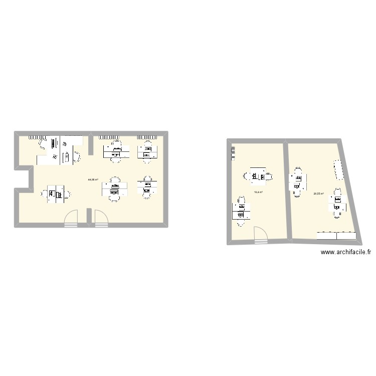 OPEN Space 1. Plan de 3 pièces et 85 m2