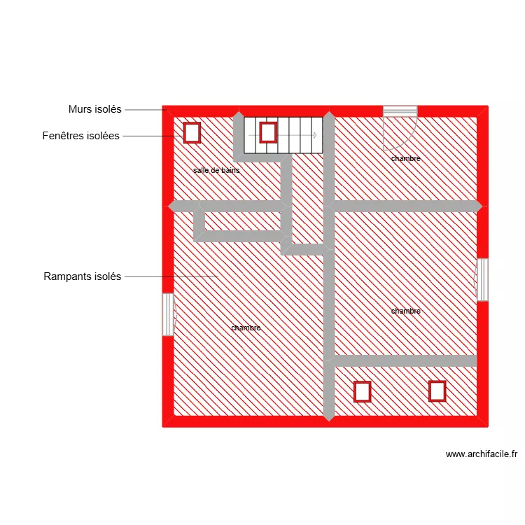 DA CRUZ étage étape 1 et 2. Plan de 6 et 45 m² DA CRUZ étage étape 1 et 2. Plan de 6 et 45 m²