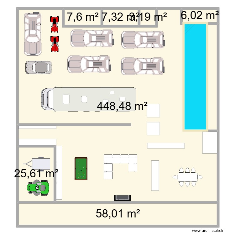 scfebgfhgj,kh. Plan de 7 pièces et 556 m2