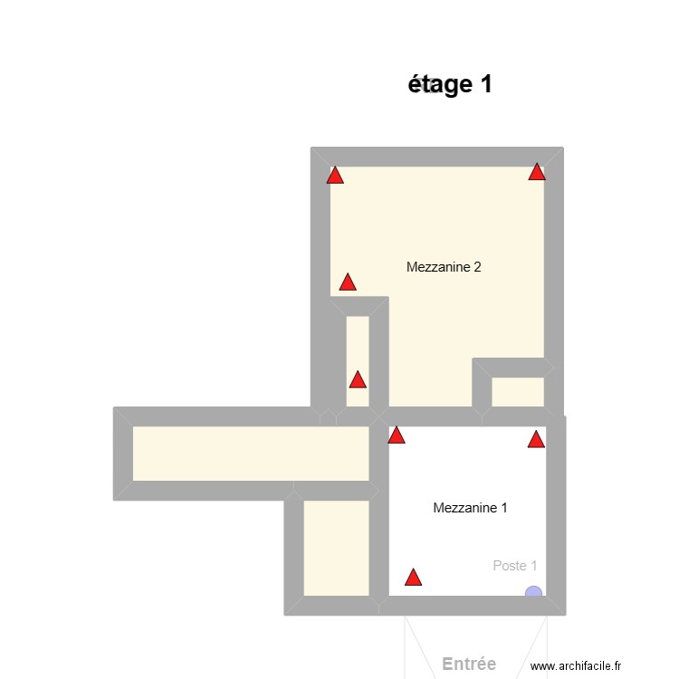 Espace de stockage du bâtiment technique. Plan de 10 pièces et 24 m2